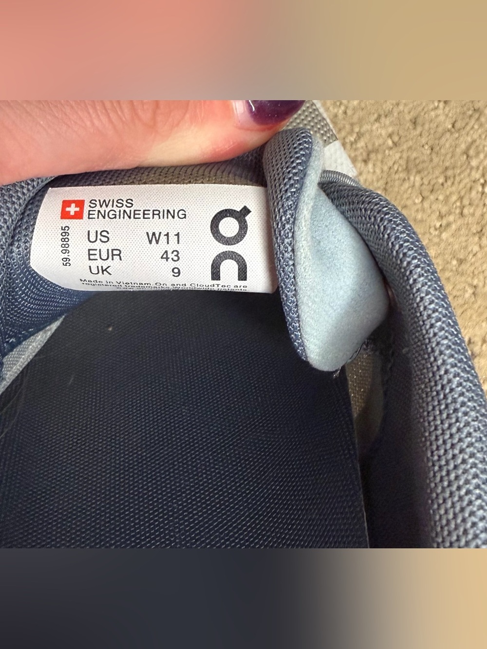 On Running Women’s On Cloud Sneakers in Light Blue - Picture 5 of 5